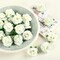 Kesote 50pcs Mini Ivory White Artificial Roses – 1.6" Silk Flower Heads for DIY Crafts, Wedding Centerpieces, Bridal Showers, Party & Home Decor